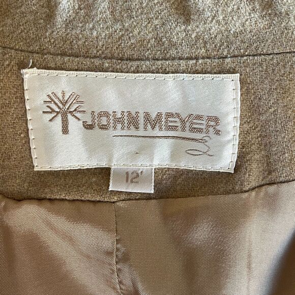 Vintage 70s Tan Wool Blend Blazer - Picture 8 of 8